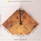 JJL Corner Shelf, 12 Inch Set of 4 Floating Shelves - Image 3