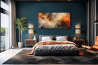 VHMING Abstract Wall Art Home Decor Orange Artwork Wall Art Prints Canvas - Image 4