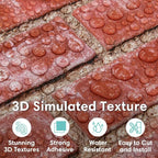 Commomy 3D Peel and Stick Brick, Ultralight Thin PVC Faux Brick Wall Panels - Image 2
