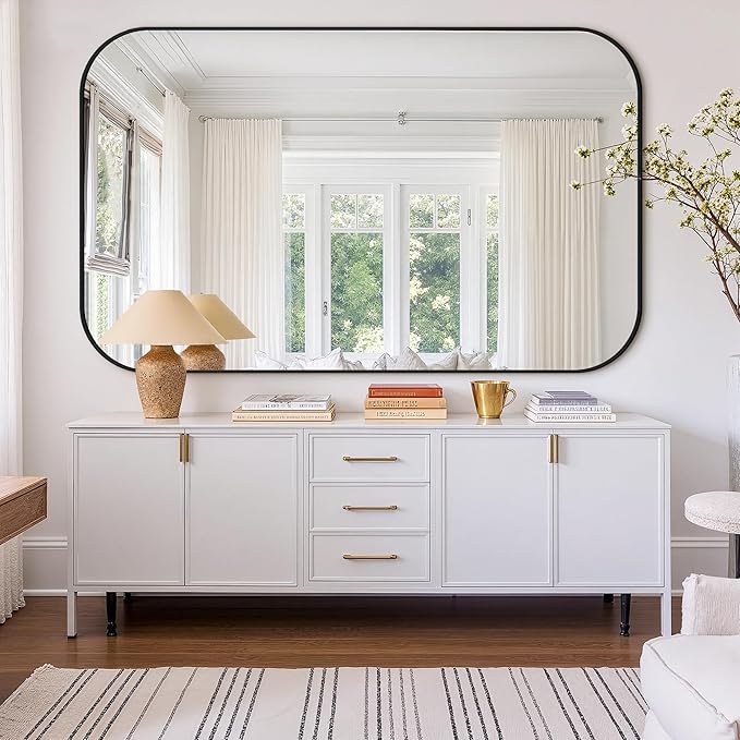 Bathroom Mirror for Wall, Large Bathroom Vanity Mirror for Over Sink 40 x 65 - Image 7