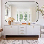 Bathroom Mirror for Wall, Large Bathroom Vanity Mirror for Over Sink 40 x 65 - Image 7