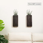 Wood Wall Planter Set of 2, Wood Wall Pocket - Image 3