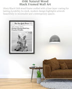 iHery Premium Natural Black OAK Wood 12x16in Having A Resting Face Prevents - Image 2
