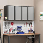 Metal Garage Wall Cabinet with 1 Door, 13.78'' Wide Wall Mounted Tool Cabinets - Image 2