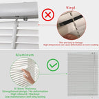 YIIBAII Mini Blinds Suitable for 33" W x 64" H Windows 1" Aluminum Horizontal - Image 3