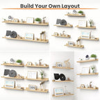 upsimples Floating Shelves for Wall, 23.6 Inch Shelves for Decor Storage Set of - Image 4