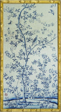 HongFengtang Chinese Rice Paper Print China Flower And Bird Bamboo Frame 19.5 X by Hongfengtang