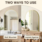 Vanity Bathroom Mirror for Wall, 2 Pack 36”x24” Arched Bathroom Mirror for Over - Image 6