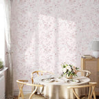 Ismoon Floral Wallpaper Peel and Stick Pink Stick on Wall Paper Vintage French - Image 3