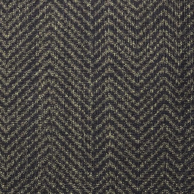 FunStick Black and Gold Geometric Wallpaper Peel and Stick Modern Faux - Image 3