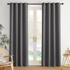 NICETOWN Room Darkening Draperies Curtains Panels, 2 Panels Grey W52 x L84 by NICETOWN