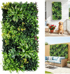40" x 20" 3D Artificial Grass Wall Panel, UV Resistant Greenery Backdrop by FOSZMAC
