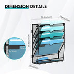 5 Tier Wall File Organizer - Image 3