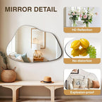FICTOR Irregular Asymmetrical Wall Mirror, Living Room, Dining Room - Image 3