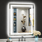 24x30 LED Bathroom Mirror with Lights, Backlit and Front Lit Anti-Fog Lighted by Awandee