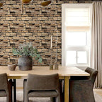3D Peel and Stick Faux Stone Wall Panels 11.8" x 11.8" 10-Pack, Stone-Look Wall - Image 7