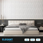 Art3d 24-Pack 3D Wall Panels for Interior Wall Décor, PVC Wavy Textured Accent - Image 2