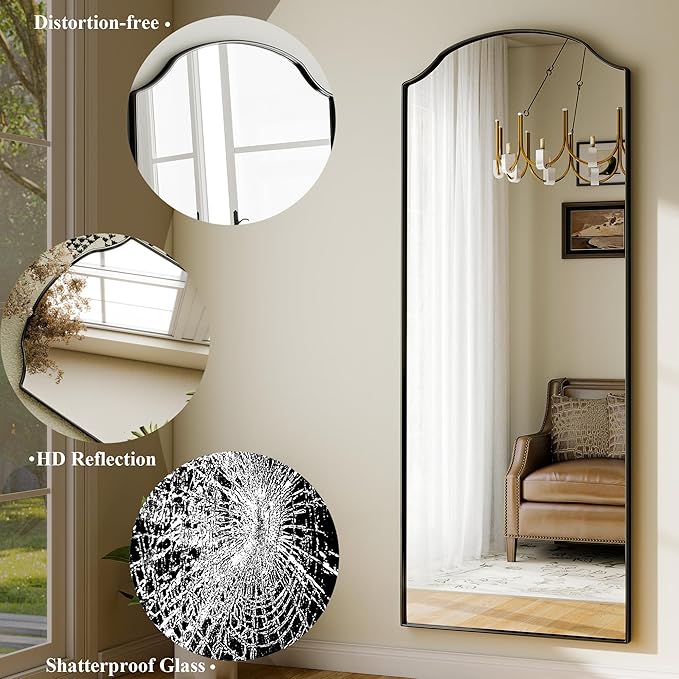 Arched Full Length Mirror Full Body Mirrors - Image 4
