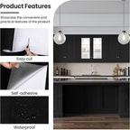 practicalWs Peel and Stick Wallpaper 15.7" x 118" Black Contact Paper - Image 6