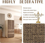 Amiya Grasscloth Brown Wallpaper Peel and Stick Faux Fabric Linen Contact Paper - Image 7