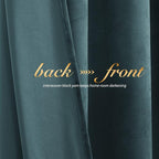 NICETOWN Greyish Blue Velvet Curtains 52" x 63", 2 Panels - Image 4