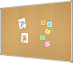 Lockways Large Cork Board Bulletin Board, Bulletin CorkBoard 72 x 36 Inch by Lockways