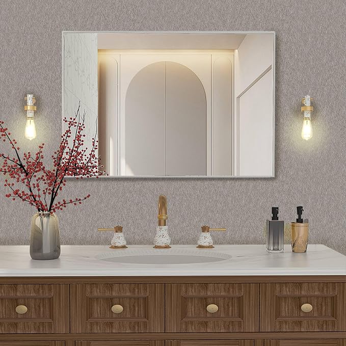 Abyssaly Taupe Peel and Stick Self Adhesive Wallpaper - Image 7