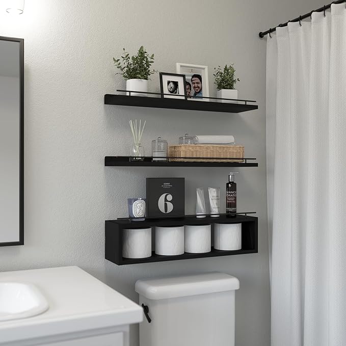 WOPITUES Floating Shelves for Wall 24 inch - Image 2
