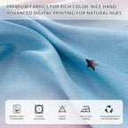 XiDi Curtains for Bedroom Decor, Kids Room Curtains for Girls Rainbow Colour - Image 5