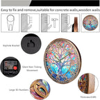WANGIRO Tree of Life Wall Clock 12inch Silent Movement Non-Ticking Clock - Image 4