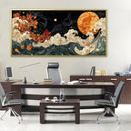 Large Wall Art For Living Room Gold Framed Wall Art Prints Boho Abstract - Image 2