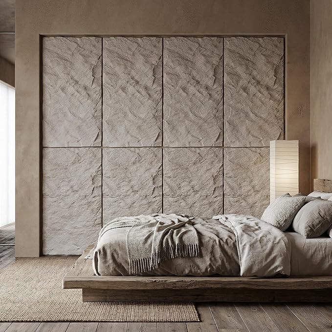 VooBang 4 Pack 3D Wall Panels, Lava Rock Molten Texture PU Wall Panels - Image 5