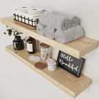 BAOBAB WORKSHOP Solid Wood Floating Shelves by BAOBABWORKSHOP
