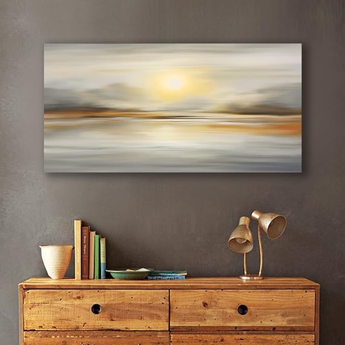 VHMING Abstract Canvas Wall Art Seascape Canvas Printing Abstract Art Wall - Image 5