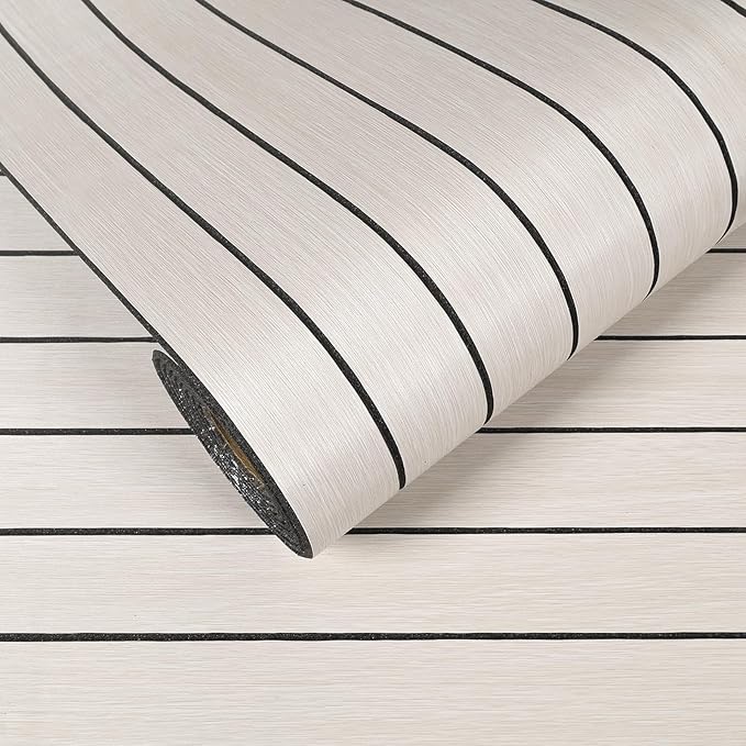 VEELIKE Wide White Oak Wood Slat Wall Panels Peel and Stick 3D Wood Panel by VEELIKE