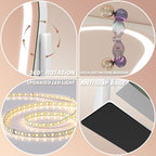 FENNIO Vanity Mirror with Lights 15"x13" Makeup Mirror with Lights, Lighted - Image 7