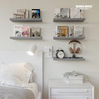 RICHER HOUSE Mounted Shelves for Wall Decor, Modern Picture Ledge Shelf - Image 2
