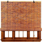 Bamboo Roller Shades for Outdoor Patio by Unknown