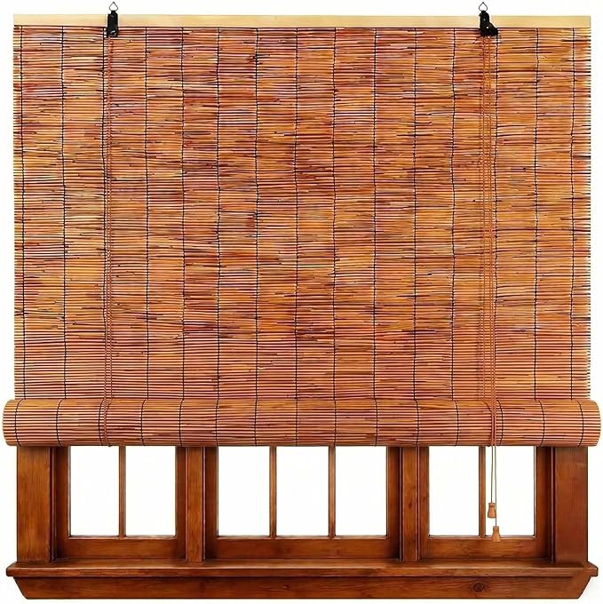 Bamboo Roller Shades for Outdoor Patio by Unknown