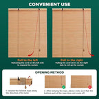 Bamboo Blinds for Interior Windows, Custom Roller Shades for Indoor Window and - Image 5