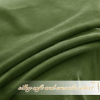 NICETOWN Moss Green Velvet Curtains and Drapes, Thermal Insulated Soft Window - Image 5