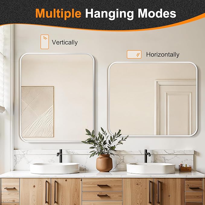 Delma Bathroom Vanity Mirror, High-Definition Bathroom Mirror, Versatile - Image 5