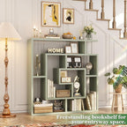 Armocity 6 Tier Display Book Shelf Wall Mounted Bookshelf Freestanding - Image 4