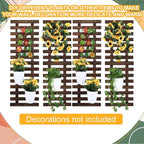 Weysat 4 Pcs Wall Planter Wooden Orchid Hanging Planter - Image 5