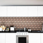 40 PCS 3D Wall Panels Peel and Stick Faux Foam 11.8"*11.8" Red Brick Color - Image 8
