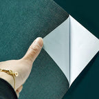 Yancorp Textured Fabric Emrald Green Peel and Stick Wallpaper - Image 6