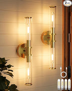 Wireless Wall Sconces with Remote Control, Battery Operated Wall Sconce Set of by Rayogale