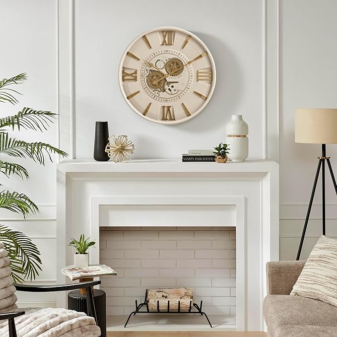 CLXEAST Mid Century Minimalist Modern Wall Clocks, 24 Inch Wall Clock - Image 6