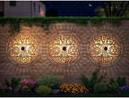 4 Pack Large Solar Fence Lights Metal Solar Powered Outdoor Wall Deck Step - Image 6