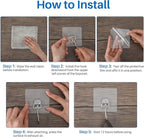 Antimbee All-Purpose Large Adhesive Hooks, Heavy Duty Hooks 37 lb, Adhesive - Image 3